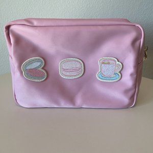 Stoney Clover Lane Large Flamingo Pouch w/ Patches